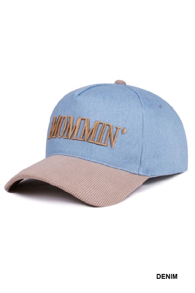 Mommin’ Two Tone Corduroy Cap / OS