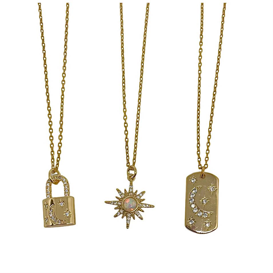 Celestial Gold Short Necklaces