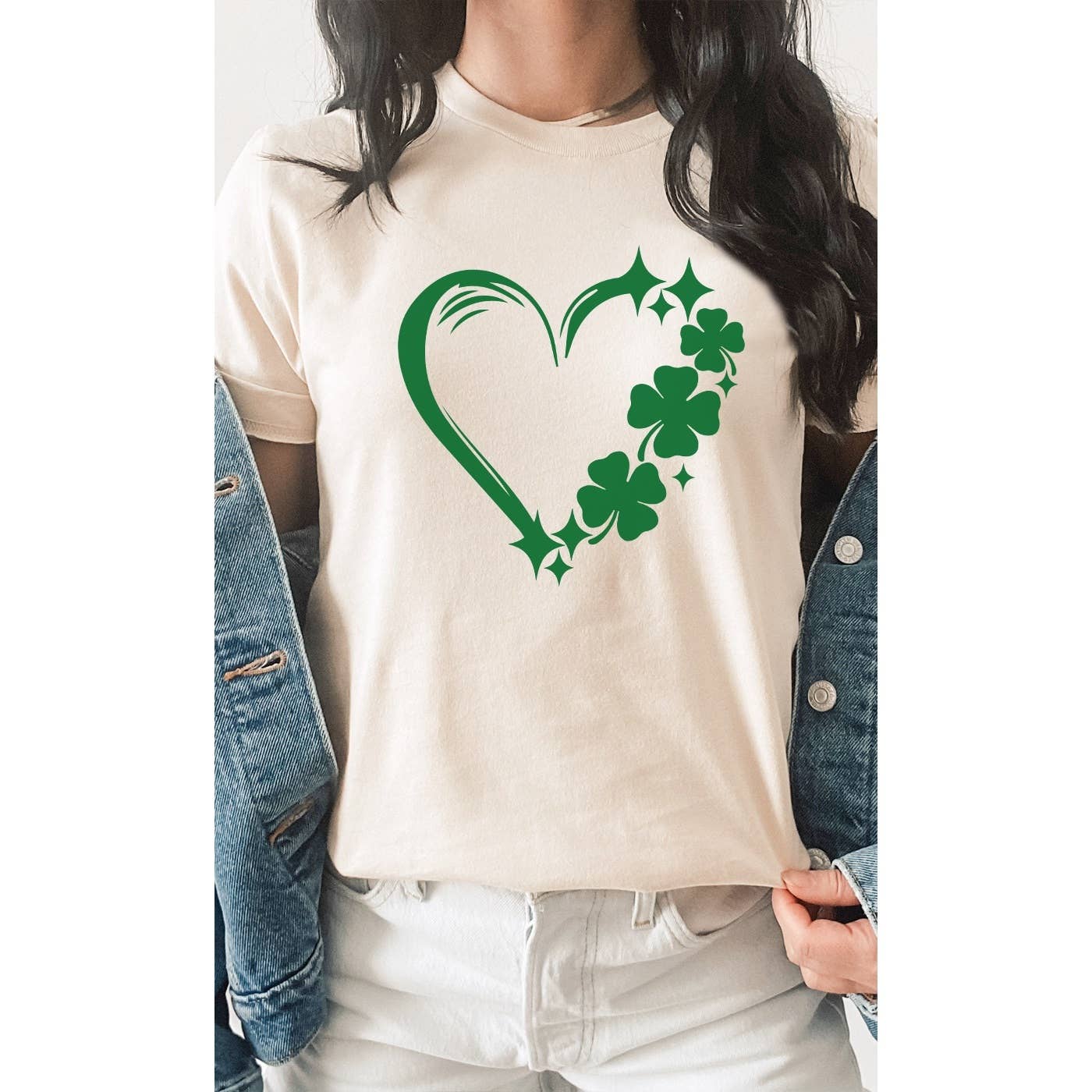 Clover Heart St Patrick's Day Graphic Tee
